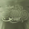 Indian Scout Bobber pánské khaki tričko REGULAR na motorku