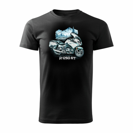 BMW R 1250 RT pánské tričko na motorku černé REGULAR