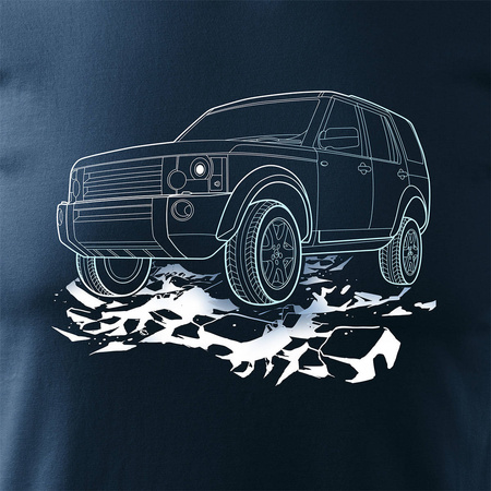 Pánské tričko Land Rover Land Rover car navy blue REGULAR