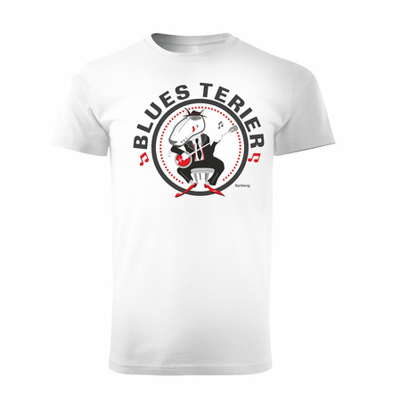 Pánská košile Blues Terrier bílá REGULAR