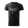 Pánské kickboxerské tričko černé REGULAR