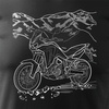 Honda Africa Twin CRF1100L pánské tričko na motorku černé