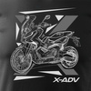 Honda X-ADV XADV pánské tričko na motorku černé REGULAR