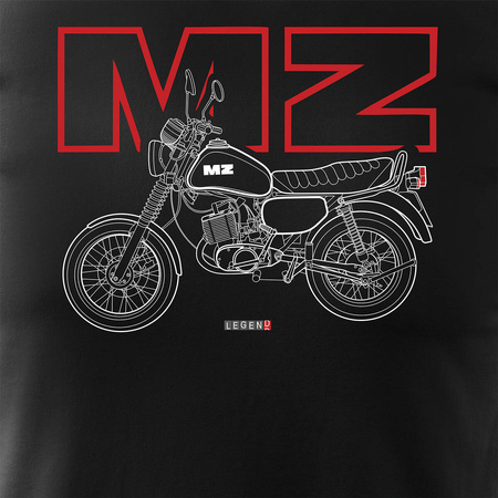 MZ ETZ 150 pánské tričko na motorku černé REGULAR