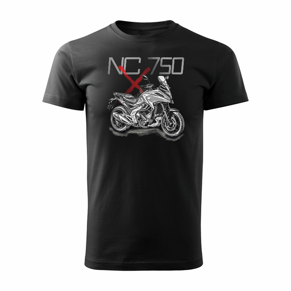 Honda NC 750 X NC750X pánské tričko na motorku černé REGULAR