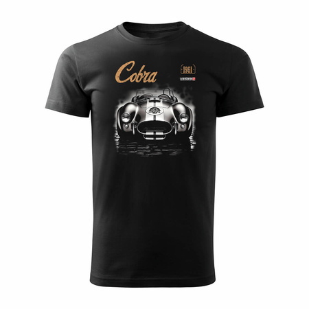 Pánské tričko Roadster AC Cobra pro sběratele aut černé REGULAR