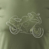 Suzuki Hayabusa pánské khaki tričko REGULAR na motorku