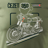 Cezet Cezeta 350 pánské khaki tričko REGULAR na motorku