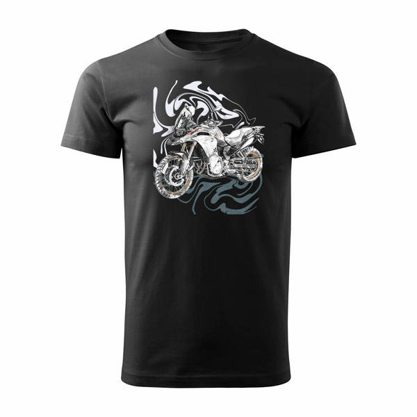 BMW GS F850 pánské tričko na motorku černé
