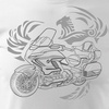 Honda Goldwing pánské tričko s motorkou bílá REGULAR