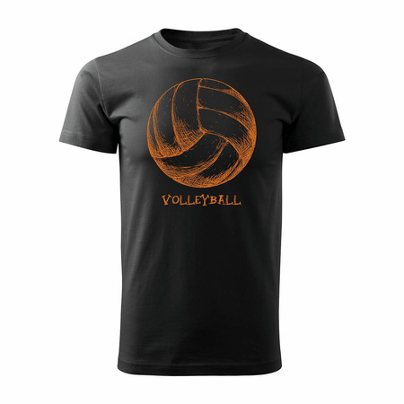 Volejbalové tričko Volleyball pánské černé REGULAR