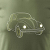 VW Beatle hrbáč auto tričko pánské khaki REGULAR
