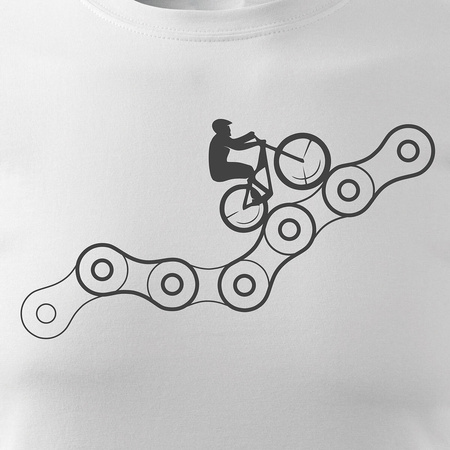 MTB pánský dres na horské kolo bílý REGULAR