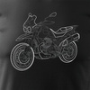 Moto Guzzi V85 Stroke pánské tričko na motorku černé REGULAR