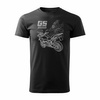 BMW GS 1250 ADVENTURE pánské tričko na motorku černé REGULAR