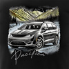 Chrysler Pacifica pánské tričko s motivem auta černé REGULAR