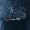 Honda X-ADV XADV 750 pánské tmavě modré tričko na motorku REGULAR