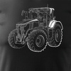 John Deere traktor tričko pro farmáře pánské černé REGULAR