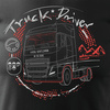 Tričko s nápisem Volvo dárek pro řidiče kamionu TIR pánské černé REGULAR