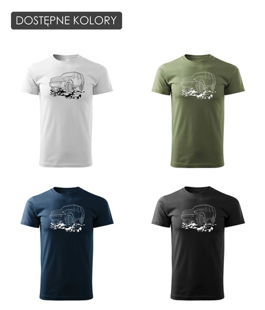 Pánské tričko Land Rover Land Rover car khaki REGULAR