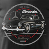 Mercedes 300 SL GULLWING pánské automobilové tričko černé REGULAR