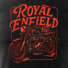 Royal Enfield Classic 350 Legend pánské černá tričko s motivem motorky