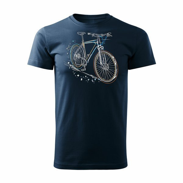 Pánský MTB dres na horské kolo REGULAR navy blue