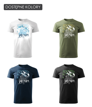 Kawasaki Versys 1100 SE pánské khaki tričko na motorku motorka