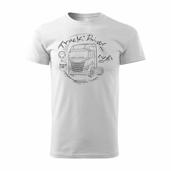 Iveco truck tričko dárek pro řidiče kamionu TIR pánské bílé REGULAR