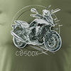 Honda CB 500X 500 X pánské khaki tričko na motorku REGULAR