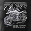 Motorka tričko BMW GS R 1300 sběratelské pánské černé REGULAR