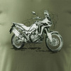 Honda Africa Twin CRF1100L khaki pánské tričko s motivem motocyklu