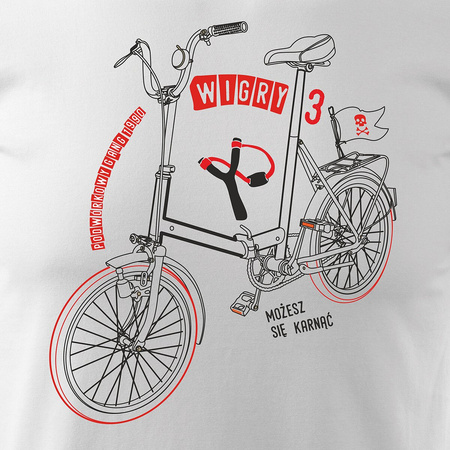 Wigry 3 pánské tričko na kolo bílé REGULAR