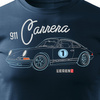 Porsche Carrera 911 pánské tmavě modré tričko REGULAR