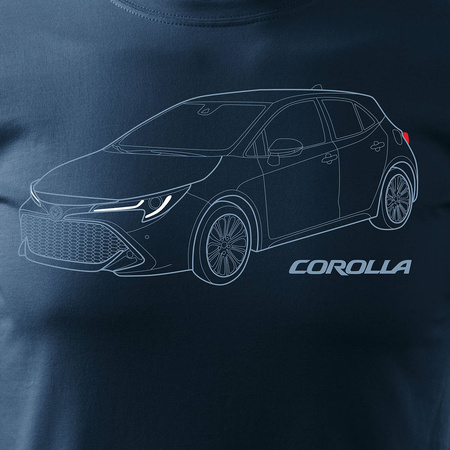 Tričko Toyota Corolla pánské tmavě modré REGULAR