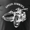Stará motocyklová klasika Speed Junkies pánské černé tričko REGULAR