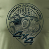 Rally tričko s džípem off-road off-road 4x4 pánské khaki REGULAR