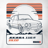 Tričko s motivem Škoda 110 R PRL legend car pánské bílé REGULAR