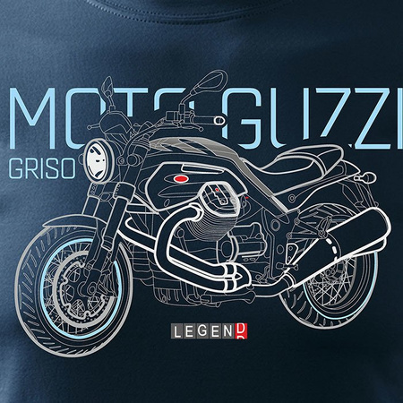 Moto Guzzi Griso pánské tmavě modré tričko REGULAR