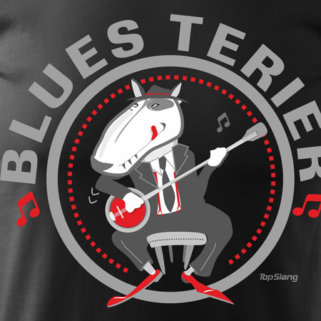 Pánské tričko Blues Terrier černé REGULAR