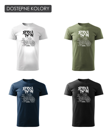 Honda Africa Twin CRF1000L pánské tmavě modré tričko na motorku