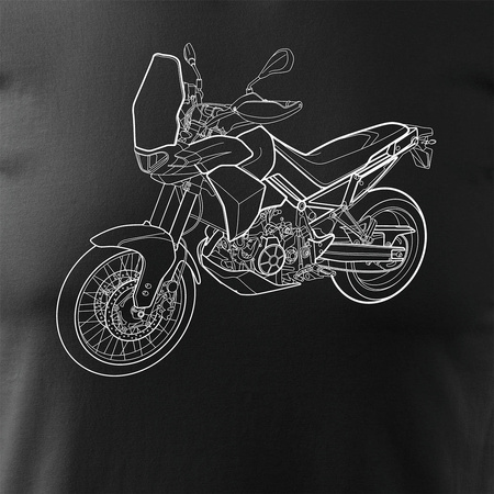 Aprilla Tuareg 660 pánské tričko na motorce černé