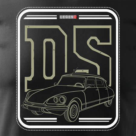 Citroen auto tričko Citroen DS 19 21 23 ID 19 21 pánské černé