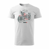 Falcon 600 pánské tričko na motorku bílé REGULAR