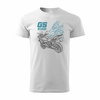 BMW GS 1250 ADVENTURE pánské tričko na motorku bílá REGULAR