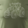 Pánské khaki tričko New Holland REGULAR pro traktory