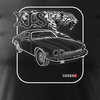 Pánské tričko jaguar xjs collector car černé REGULAR