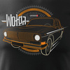 Tričko s Volga Volga Gaz auto komunistická legenda pánské černé REGULAR