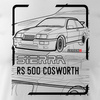 Ford Sierra RS 500 cosworth pánské automobilové tričko bílé