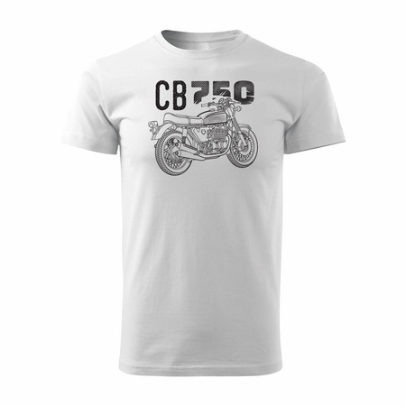 Honda CB 750 pánské tričko na motorku bílé REGULAR